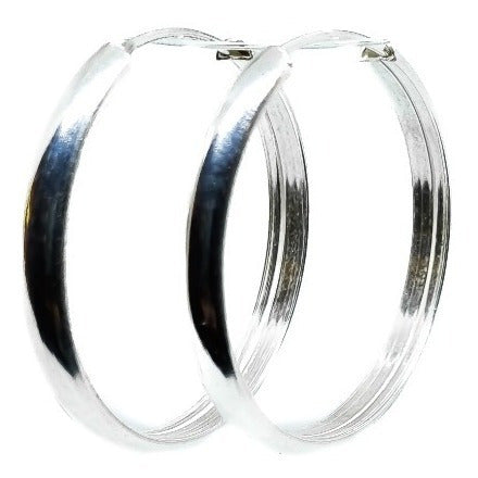 RF Joyas Cuban Half Hoop Earrings Nº5 Silver 925 1