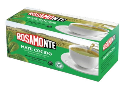 Rosamonte Mate Cocido in 25 Teabag Boxes Pack of 10 0