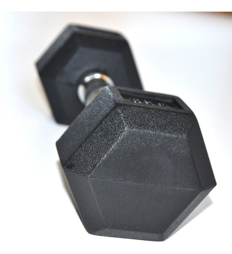 GMP Hexagonal Rubber Dumbbells 3 Kg 1