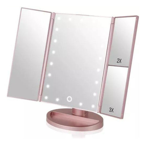 Zow Makeup Mirror with 22 LED Lights and Magnification 0