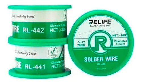 Rollo De Estaño Relife Rl441 0.6 Mm 35g | Caribe Sur Store ® 1