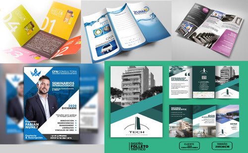 GRAFICA...SAFETAG Flyer Brochure A4 Promotional Brochures Tri-Fold Bi-Fold 2