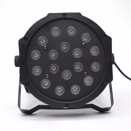 Videomax Luz Protón Par 18 Led Profesional Tacho Rgb Luz Dj Dmx 1