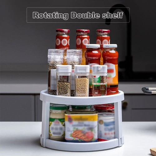 Pirotech Double Rotating Spice Organizer Tray 3