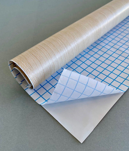 Self-Adhesive Wood Grain Contact Paper Roll 0.45x10m PVC 6