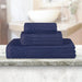 Superior Navy Blue 3-Piece Cotton Towel Set 1