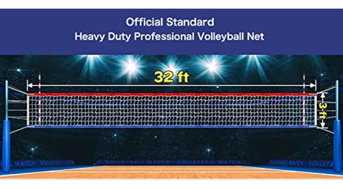 Generic Professional Volleyball Net Outdoor Heavy Duty 6