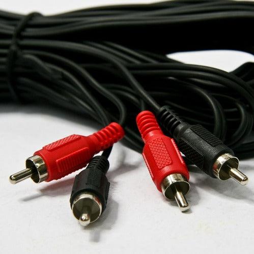 High Tec Electronica Stereo Audio Cable 10m 2x2 RCA to RCA 1