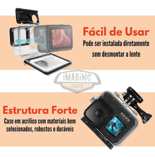 Case Estanque Proteção Total Para Go Pro Hero 11 Black Novo 3