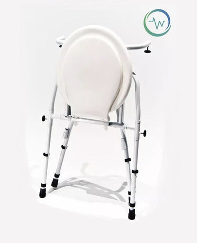 Folding Portable Adjustable Toilet Seat Riser Bidet Chair 1