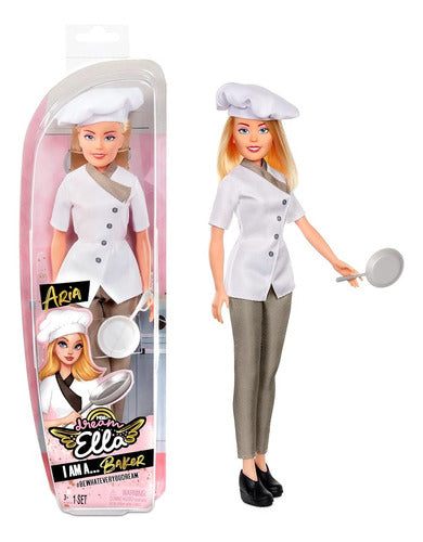 MGA's Dream Ella I Am A Baker Aria Fashion Doll, Includes Chef Jacket, Hat and Accessories 0