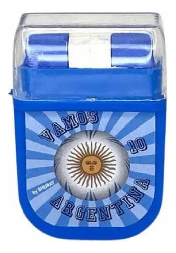 Artistico Kit X12 Barra Maquillaje Artistico Bandera Argentina Mundial 1