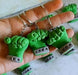 Creaciones de Azúcar y Papel Hulk Fist Keychains - 40 Pack in Cold Porcelain 4