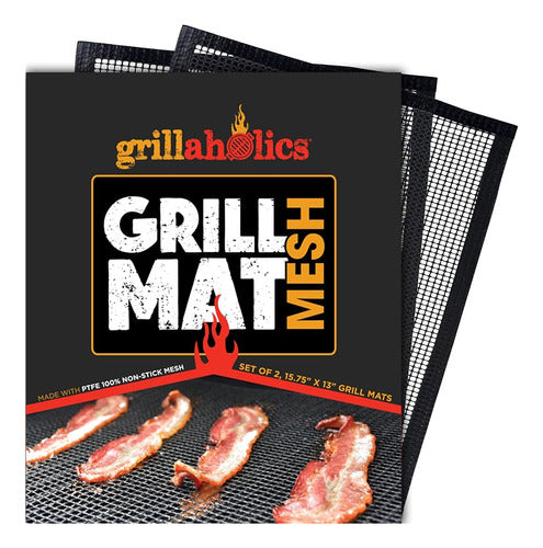 Grillaholics Alfombrilla Para Parrilla De Malla  Juego De 2 0