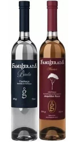 Cachaça Famigerada Bruta + Mansa - 2 Garrafas 750 Ml Cada 0