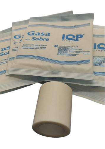 IQP/SYRA Sterile Gauze Kit 10 x 10 cm (10 Units) + Euromix Hypoallergenic Tape 5 cm 1