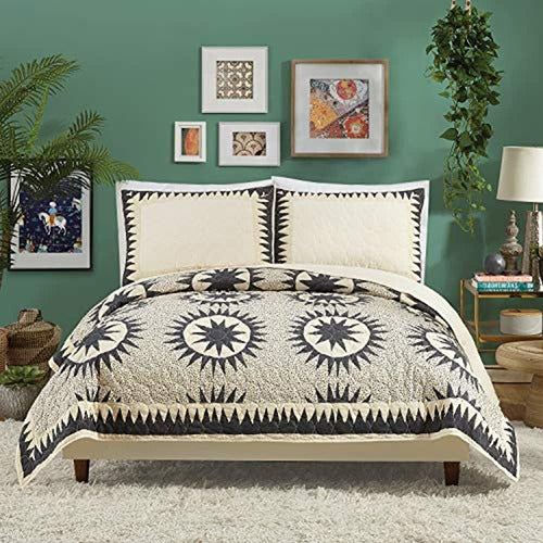 Justina Blakeney Soleil Bedding, Full Queen, Cream 0