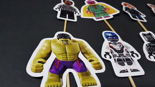 MuchoEvento Adorno Cupcake Deco Vengadores Lego Avengers X12u 2