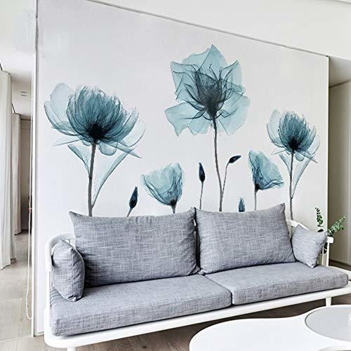 M ACHOOSE Blue Flower Wall Decals 1