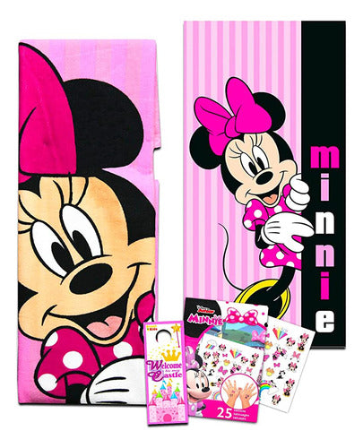 Classic Disney Minnie Mouse Beach Towel Bundle 0