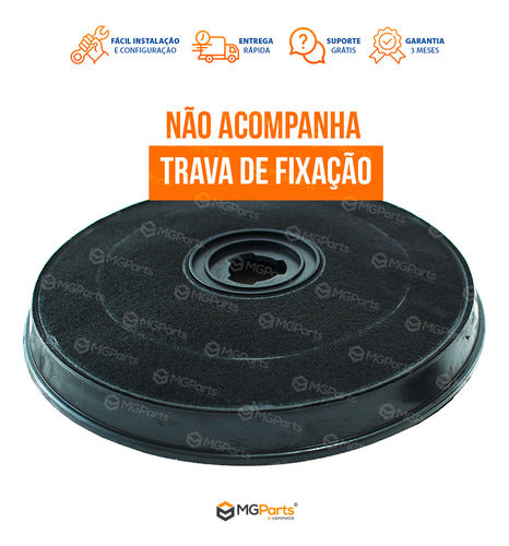 Kit 2 Filtro Carvão Ativado Coifa Brastemp Baa60 Bae60 Bat60 1