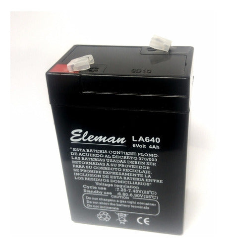 Eleman Battery Gel Maintenance Free 6V 4Ah - Electrocom 0