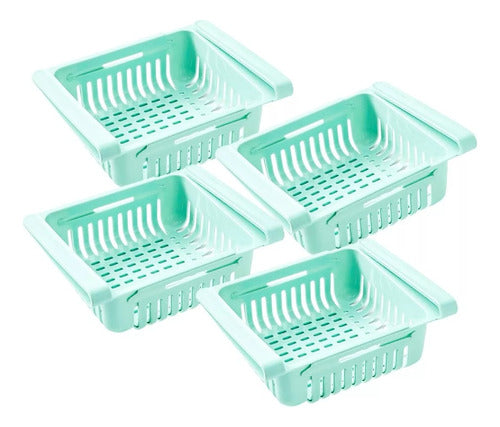 Kubo Refrigerator Drawer Organizer Space Saver Pack of 4 0