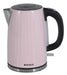 Electric Kettle White Pink Stainless Steel 1.7L 1850W 220V 50Hz 0