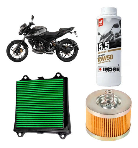 Motexo / Ipone Kit Service Rouser Ns 160 Filters + Ipone 15w50 Sia++ 0