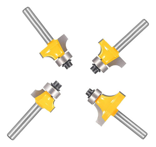 Totowood Router Bit Set, 6 Mm Shank, Radius From 3 To 8 Mm 5