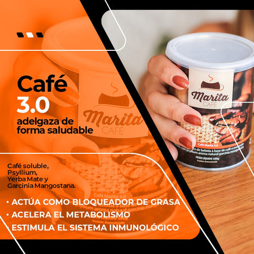 Café Marita 3.0 Lata X 100grs. Te Ayuda A Bajar De Peso 1