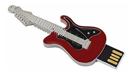 Sxban 32 Gb Usb 2.0 Flash Drive Metal Shaped Like Music Guitar 3