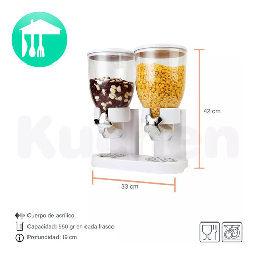 Fresh & Easy Double Cereal Dispenser 1