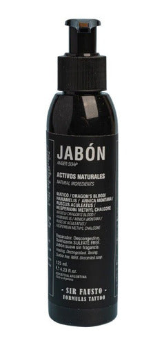 Sir Fausto Men's Culture Jabon Dtox Cuidado De Tatuaje 125ml 0