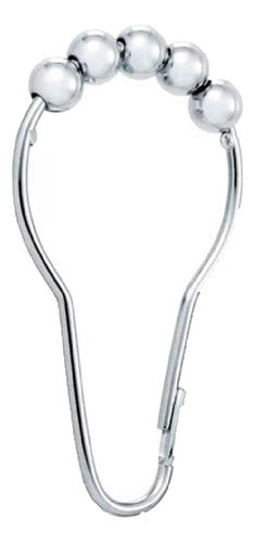 Hidear Stainless Steel Shower Curtain Roller Hooks X12 0