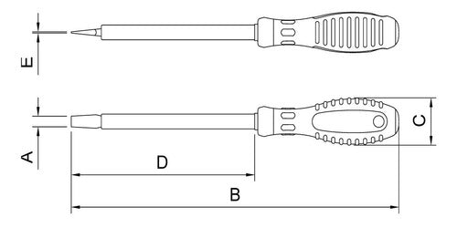 Tramontina Flat Blade Screwdriver 6x150 1000V IEC 2