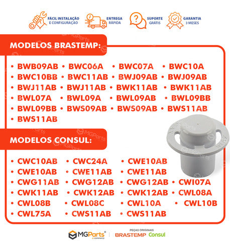 Kit 2 Sifão Dispenser Lavadora Consul Cwl08 Cwl10 W10551187 1