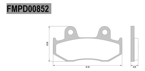 Fras-le Pastillas Freno Fa323 Yamaha Yfz 450 Tras. Spot Moto 3