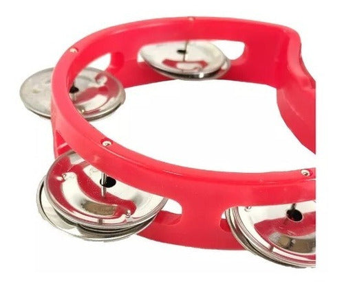 KNIGHT Mini Half-Moon Tambourine with 4 Jingles 6