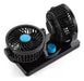 Mini Ventilador Doble 4 Pulgadas 360° 5 Aspas Para 12v/24v 1