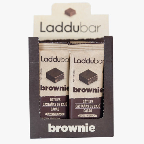 Laddubar Brownie Bars with Dates, Cashews & Cacao 30g x 12u 0