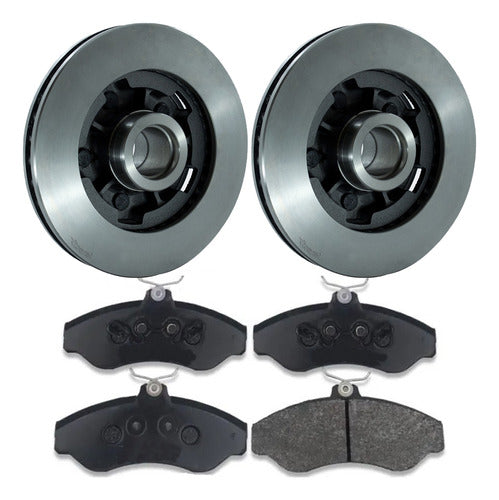 Corven Chevrolet S10 4x2 1997-2011 Front Brake Disc and Pad Kit 0