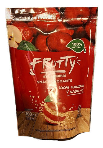 Pack of 12 Dehydrated Red Apple Snack Frutty 100g 1
