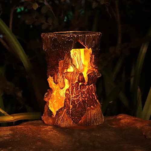 Pearlstar Solar Lantern Luces Para Exteriores, Tiki Stump On 1