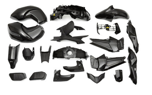 Complete Yamaha FZ 16 Black Plastic Kit 20 Pieces VC 0