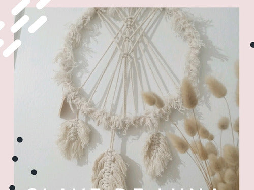 Dreamcatcher Macrame and Feathers 4