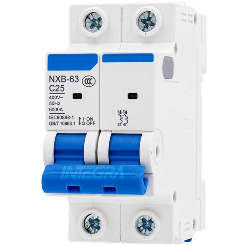 Chint NXB-63 2P C25 6kA Miniature Circuit Breaker 2