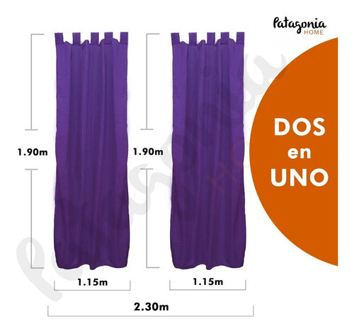 Ambience Curtain 2.30 Wide X 1.90 Long Microfiber 30