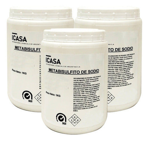 Metabisulfito De Sodio X 3 Kg. Icasa 0