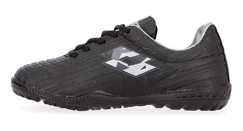 Youth Lotto Solista Sof 800 Turf Soccer Shoes in Black and Gray by Dexter 1